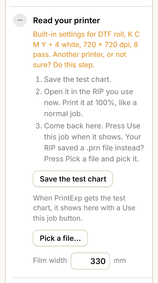 Step 1, Read your printer, open